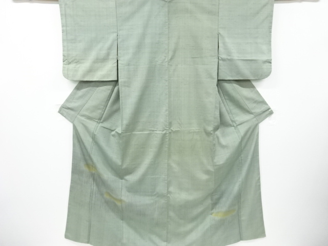 アンティーク　霞模様手織り節紬着物